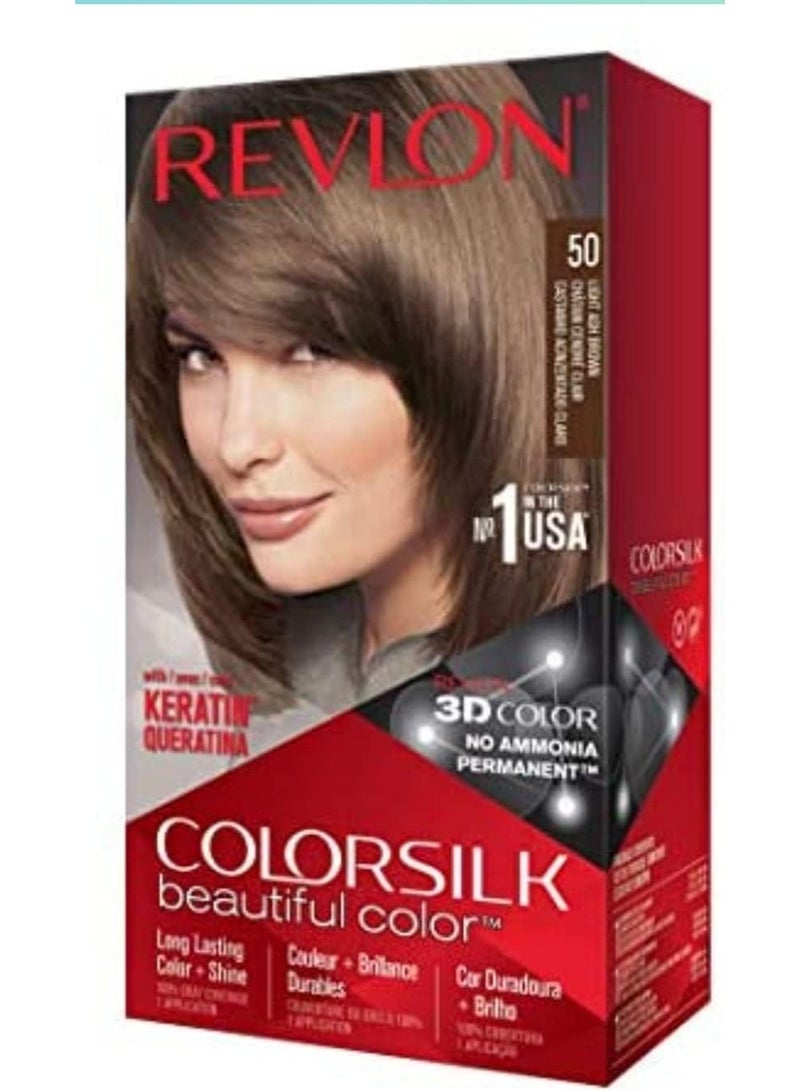 صبغة ريفلون كولورسيلك - 50 رمادي فاتح بني